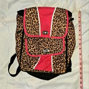 Small Leopard Print Backpack.